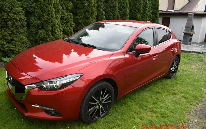 Mazda 3 cena 65000 przebieg: 80130, rok produkcji 2017 z Mieszkowice małe 466